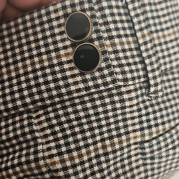 Suzy Shier Buffalo Check Mid-Rise Skinny Casual Pants Brown XS - Picture 16 of 16